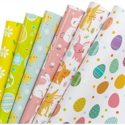 China Kraft Paper Sheets - Spring Easter Pattern for Easter Party - 1 Roll for sale