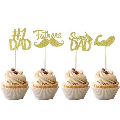 China HAPPY FATHER'S DAY PAPER Cake Topper for sale