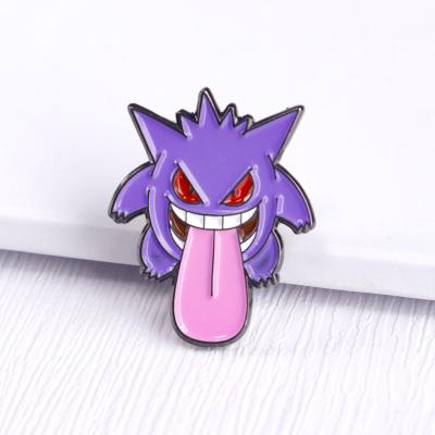 China Custom Metal Magnet USA Manufacturer Cartoon Fox Hard Soft Enamel Lapel Pin Flower Empty Heart Men for sale