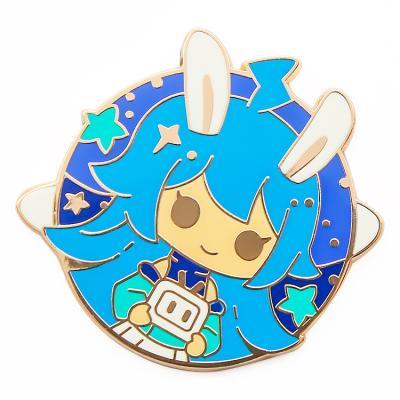 China USA Anime Wholesale Cartoon Hard Enamel Pin Badge Supplier for sale