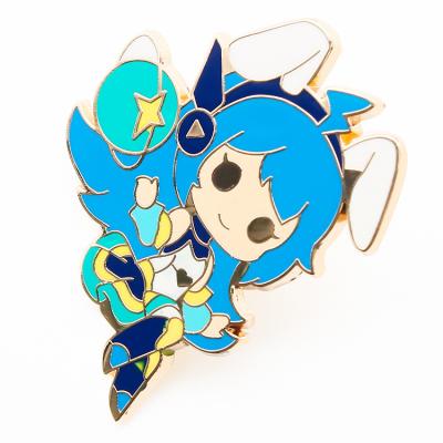 China Comics Logo Metal Hard Enamel Lapel Pin Badge Custom Enamel Pin from USA Anime 3D for sale