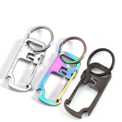 China Viable Custom Logo Blank Bottle Opener Key Chain Personalized Classic Cool Bottle Opener Key Chain for sale