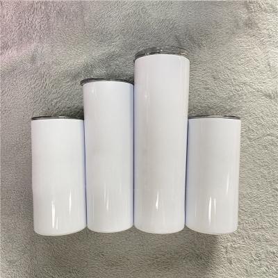 China Wholesale Disposable Bulk 20Oz Stainless Steel Wine Bottle 20oz Straight Slim Lean Empty Straw With Lid And Sublimation Tumbler for sale