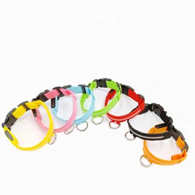 China Good Price Stocked New Product Battery Version Luminous Collar Anti-lost Charging Model Pet Collars for sale