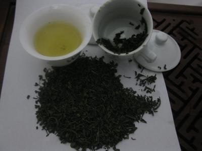 China Profesional A/tés orgánicos de la ceja del té verde del AA Chunmee en venta