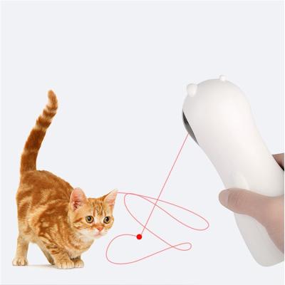 China Stocked Manufacturers Selling Interactive LED Laser Toys Multi-Angle Automatic Adjustable Rotating Cat Funny Toy for sale