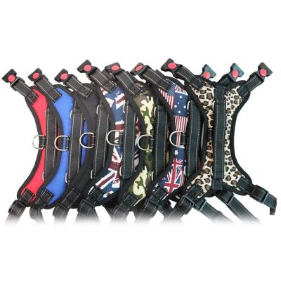 China Wholesale Stocked Customized Thoughtful and Breathable Multi-Design Adjustable Multi-Color Pet No-Pull Dog Harness for sale