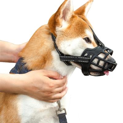 China Customized Hot Sale Dog Safety Breathable Mesh Anti-bite Mask Adjustable Mouth Cover for sale