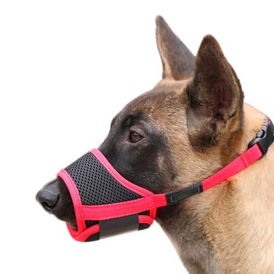 China Customized Customized Anti-bite Adjustable Breathable Mesh Dog Quick Release Dog Muzzle Nylon Dog Muzzle for sale