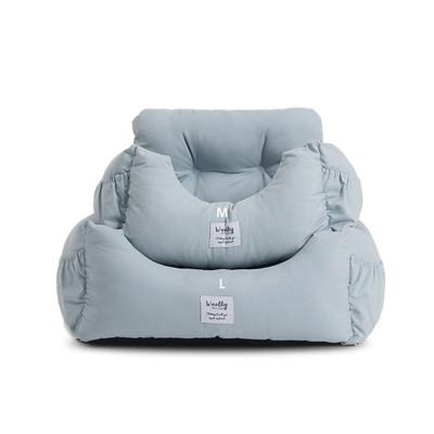 China Heavy Duty Travel Bite And Durable Small Dog Booster Car Seat Bed Dual Use For Car And Home for sale