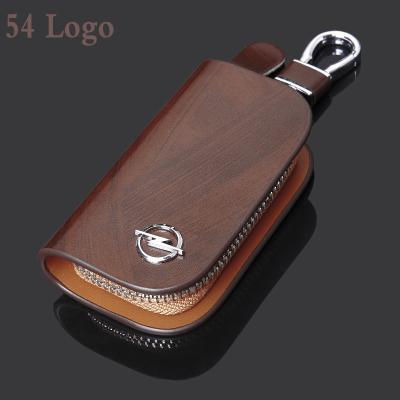 China Custom Logo Key Case Cover Protecive Shell Auto Interior Accessories Classic Key Bag Remote Key Leather Car Interior Accessories High Quality for sale