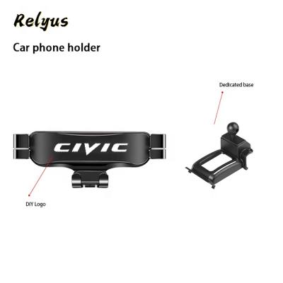 China Universal Gravity Car Cell Phone Holder Air Vent Outlet Mount Gps Stand Bracket Dash Cell Phone Holder For Honda Civic Accessories for sale