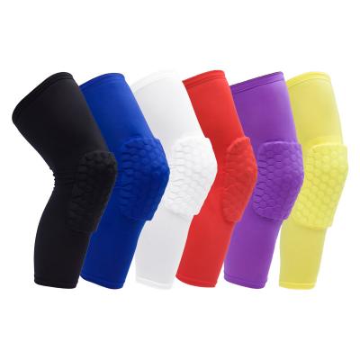 China Supply Outdoor Sports Pro Honeycomb Knee Pads Professional Breathable Basketball Rising Knee Pads for sale