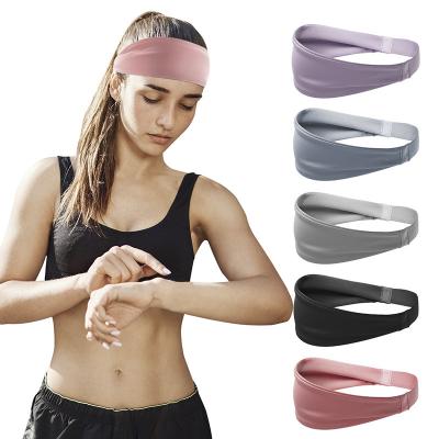 China Sports Headband For Gym Custom Yoga Fitness Woman Stretch Moisture Wicking Headband Women Sports Recycling Headband for sale