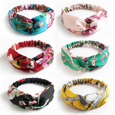 China Designer High Elastic Hair Band Headband Collection Knot Headband Sports Spa Elastic Women Yoga Hair Bands for sale