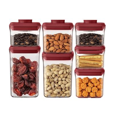 China Freshness Preservation PP Bpa Free Plastic Dry Cereal Food Storage Container Food Grade Airtight Canister Sealed Storage Jar Sets for sale