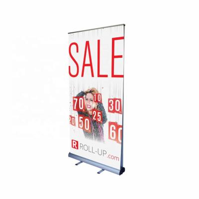 China New Arrival Retractable Portable Display Roll Up Rack Double Sided Retractable Roll Up Banner for sale