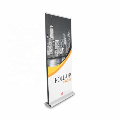 China Factory Wholesale Retractable Portable 85x200CM Double Side Roll Up Banner Pull Up Banner Stand for sale