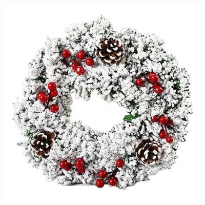 China Best Selling Eco - Friendly Christmas Wreath Pine Cones Wreath For Christmas Decoration for sale