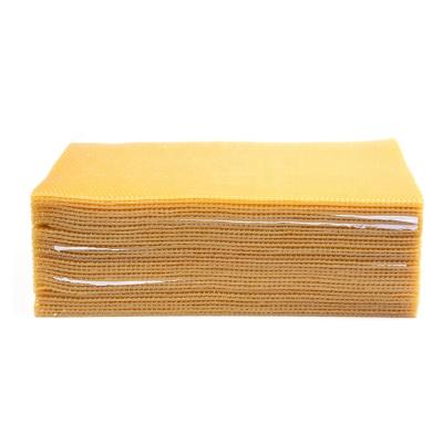 China Honey Smell Base Sheet 100% Pure Beeswax Foundation High Quality Pure Beeswax Foundation for sale