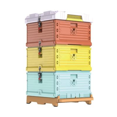 China 2020 Langstrorth-Dadant 10Frame New Product Heat Insulation Plastic Thermo Hive Plastic Bee Hive for sale