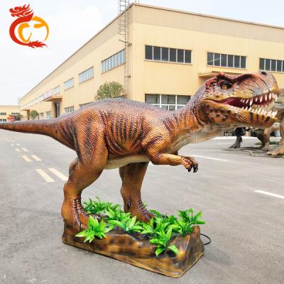 China Outdoor Stainless Steel Christmas Festival Decorations Animated Dinosaur Model For Sale for sale