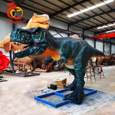 China High Density Animatronic Life Size Sponge Amusement Park T-rex Dinosaur Model for sale