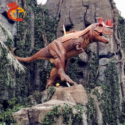 China Sponge Park Decoration 3D Dinosaur T-rex Animatronic Model for sale