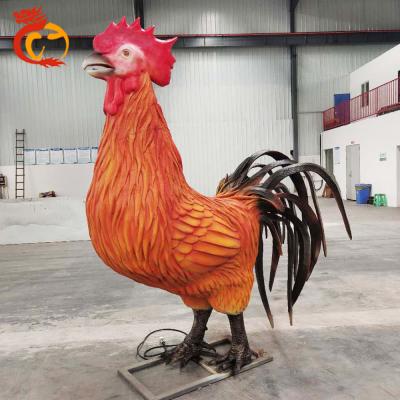 China Park Playground Outdoor Electric Animation Rooster Animal Model For Sale for sale