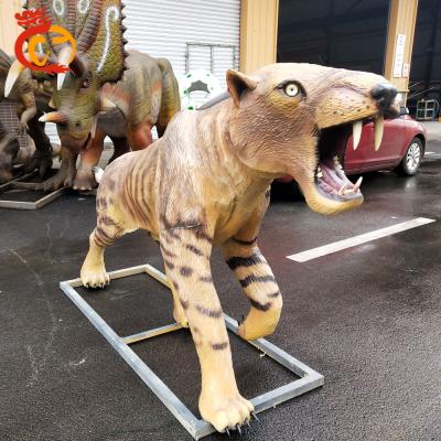 China Stainless Steel Tiger Model For Park Animatronic life-size animal outdoor for sale