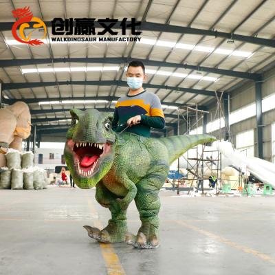 China Handmade dinosaur adult costume simulation dinosaur walking mechanical costume for Jurassic Park for sale