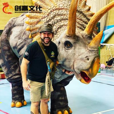 China Newest dinosaur costume lightweight triceratops costume in two people wearing for special holiday for sale