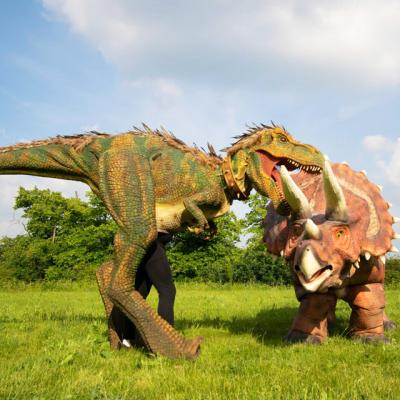 China High Quality Adult Stainless Steel Dinosaur Walking Costume For Amusement Park for sale