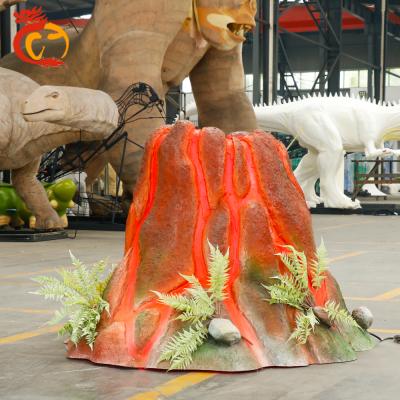 China Life Size Simulation Volcano Sculpture Statue For Show Fiberglass Volcano Fiberglass for sale