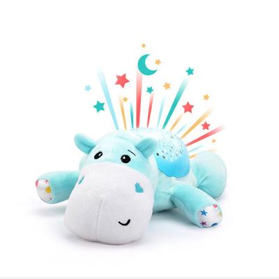 China Night Light Projector Make It Easy For Baby To Fall Asleep Hot Sale Stuffed Toy Baby Stuffed Toy Baby Sleeping Aid Night Lamp Projector Toy Soothing Stuffed Animal With Soothing Light And Sleep Music for sale