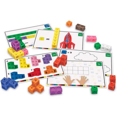 China ABS Price Intelligence Connection Math Link Cube Toy Suitable Kids Counting Cube Blocks for sale