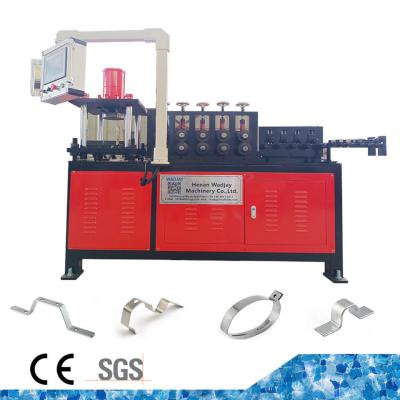 China CNC Metal Flat Bar Flat Strip Bending Forming Automatic Hoop Pipe Clamp Making Machine zu verkaufen