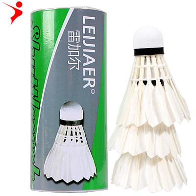 China PU Close Up LEIJIAER 290 3 Pcs / Set Durable Duck FeatherOutdoor Sports Badminton Badminton Accessories Badminton for sale