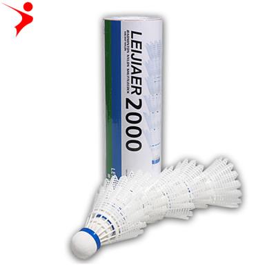 China PU Close Up LEIJIAER2000 6 Pcs / Set Professional Training Sports Nylon Badminton Accessories Durable Badminton FeatherOutdoor for sale