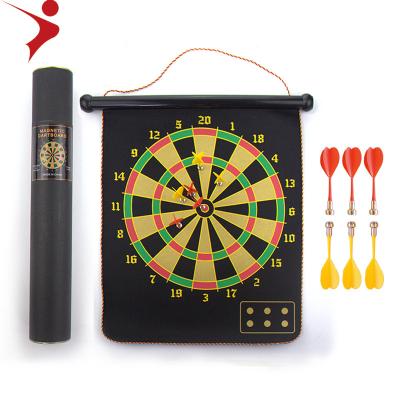 China Factory Sale 17inch Durable Magnetic Dart Board Promotional Toys Bag OEM Custom Logo Tube Packaging for sale