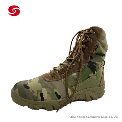 China Runder Toe Camoflage Military Tactical Combat lädt Wüsten-Stiefel für Mann auf zu verkaufen