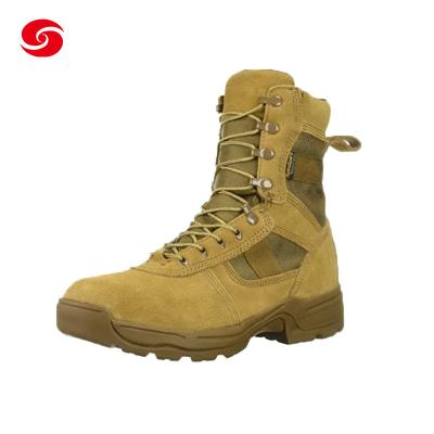 Cina Le scarpe militari di combattimento della pelle scamosciato di gomma di Outsole sorvegliano le scarpe dell'esercito in vendita