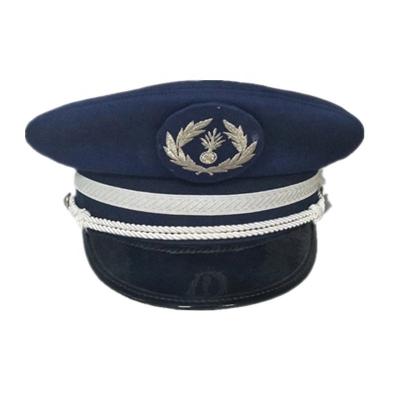 Cina Cappelli di Hat Military Uniform dell'ufficiale di esercito degli uomini con il cappuccio di Chin Strap Military Peaked Officer in vendita