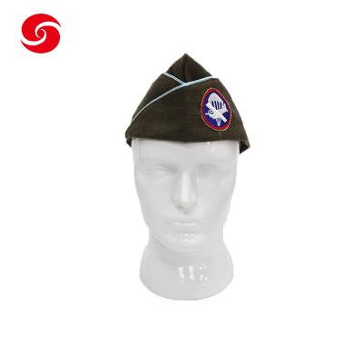 Cina Capitano di polizia militare Navy Officer Garrison Cap With Embroidered Logo in vendita