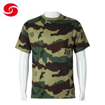 Chine Marché adapté aux besoins du client de l'Afrique de T-shirt de camouflage de région boisée de coton à vendre