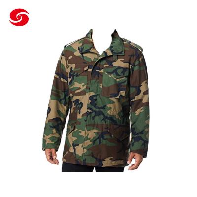 Chine Vêtement de camouflage de bois Veste anti-vent M65 Veste militaire Utilisation tactique à vendre