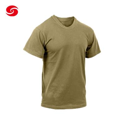 Cina Maglietta respirabile della camicia di Logo Cotton Army Military Tactical di progettazione per gli uomini in vendita