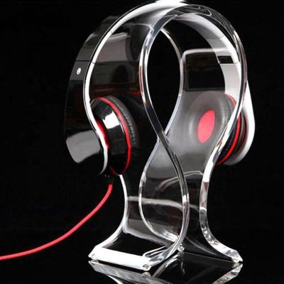 China For Headset Display Fashion New Acrylic Wire Earphone Display Holder/Earphone Display for sale