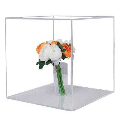 China Home& Luxury Transparent Acrylic Wedding Gift Bouquet Display Case / Flower Bouquet Boxes for sale