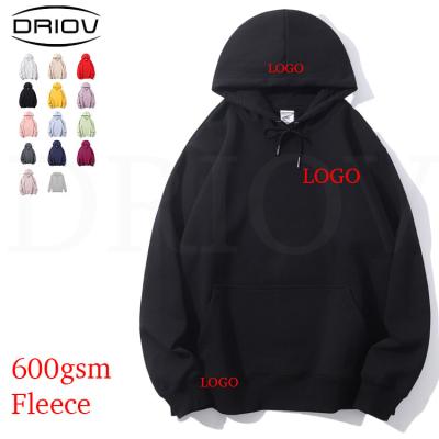 China Anti-wrinkle winter 600g thin velvet quartet hoodies string plain casual hoodies cotton fleece comfortable hoodie for men for sale